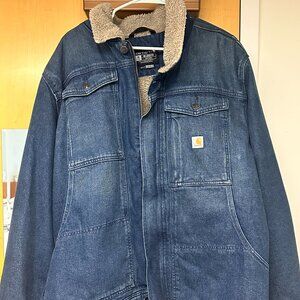 Vintage Carhartt Denim Sherpa Jacket